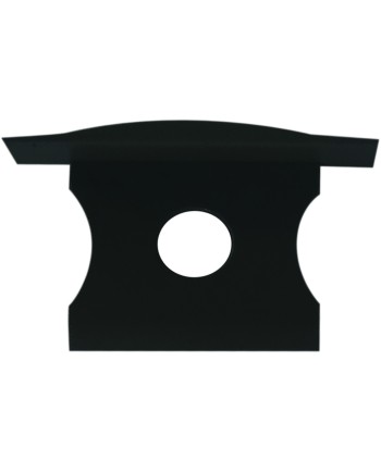 TAPA C/ AGUJ PERFIL ALU. NEGRO 2000*17.3*15,3mm
